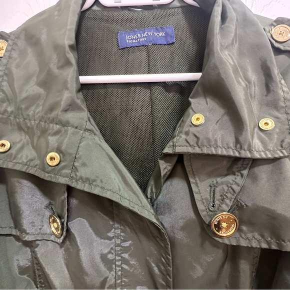 Army Green Short Rain Coat - Picture 8 of 8